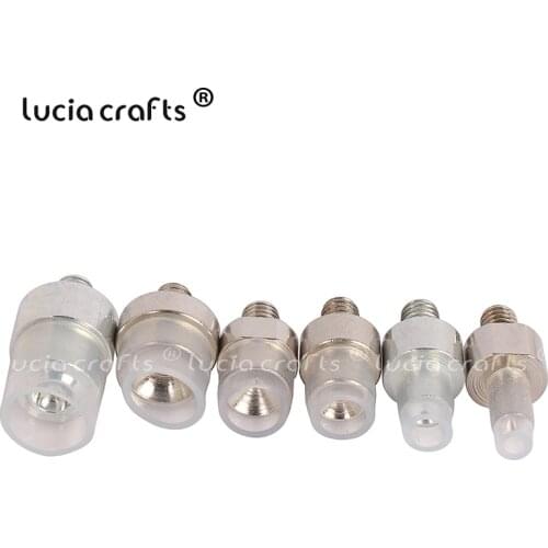 Lucia Crafts 4/5/6/8/10/12mm Nut Nozzle Rivets Four Claw For Nailed Beads Beading Machine Accessories J0243