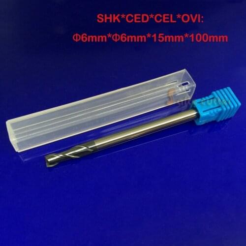 1PC 2 Two Double flutes HRC55 extra long shank length 100mm tungsten carbide end mill bit CNC milling cutter Lengthen