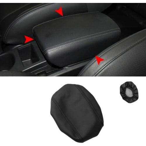 Center Armrest Leather Cover For Nissan Qashqai 2008 - 2011 2012 2013 2014 2015 2016 2017 Center Control Armrest Box Cover Trim