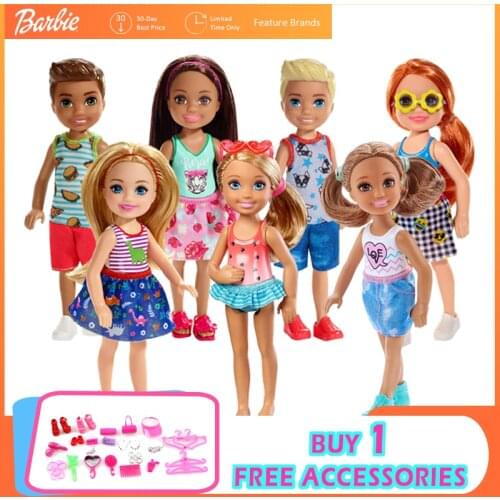 Barbie Girls Doll Original Chelsea Club Mini Toys Dress Up Doll Dreamtopia Multi-Colour Pocket Barbie Playset Birthday Christmas