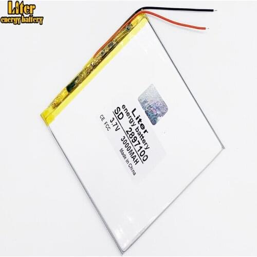 Liter energy battery Good Qulity 3.7V,3000mAH 2897100 Polymer lithium ion / Li-ion battery for tablet pc BANK,GPS,mp3,mp4