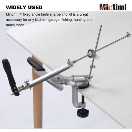 Mintiml ™ Fixed Angle Knife Sharpening System Kit Adjustable High Quality Grindstone Whetstone Kitchen Tool