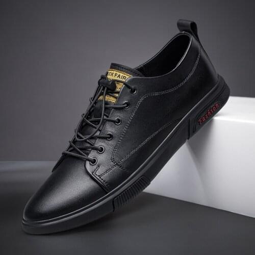 Men Casual Shoes For Boy Fashion Walking Shoes Men Genuine Leather Mens Designer Sneakers Luxury Brand Men Footwear