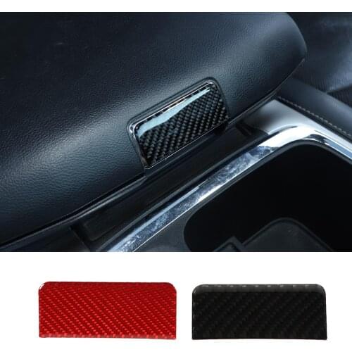 Soft Carbon Fiber Interior Mouldings for Dodge Ram 2010-2015 Center Console Armrest Box Switch Decorative Cover Car Accessories