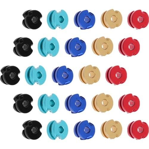 Pack of 5 Pieces Archery 1/8'' Peep Sight Peep Hole For Compound Bow Black Red