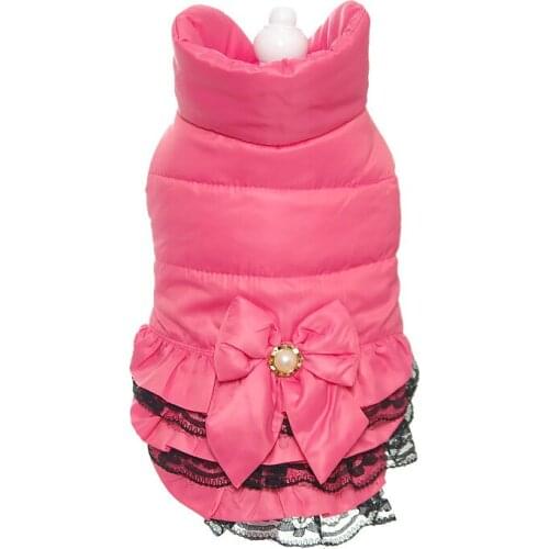 NEW Coats for Dogs Autumn Bowknots Lace Waterproof Windproof Pet Clothes XS S M L XL