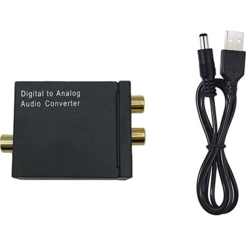 Optical Audio Converter Coaxial Fiber Toslink Digital to Jack 3.5 Analog L/R RCA SPDIF Digital Audio Decoder Stereo Amplifier