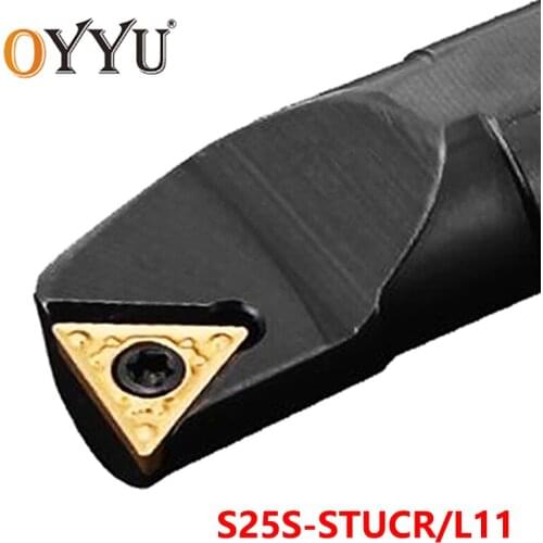 OYYU S25S-STUCR11 S25S-STUCL11 Carbide Inserts for Holder 25mm STUCR STUCL Lathe Cutter CNC Shank Turning Tool Boring Bar