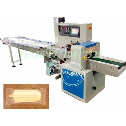 Full automatic flow horizontal ice Stick / ice Lolly / popsicle packing machine