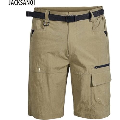 JACKSANQI Mens Summer US Size Quick Dry Hiking Shorts Camping Fishing Outdoor Sports Breathable Trekking Running Male RA476