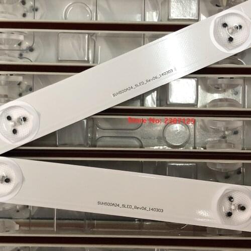 11 PCS/set 493mm LED backlight strip for 50"Hisense TV E257384 SVH500A24 5LED Rev06 140303 T500HVN07.1 HD500DF-B54 LTDN50K220W