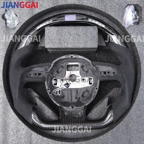 LED Car Steering Wheel 100% Carbon Fiber Suitable For Audi RS A3 2012-2016 Models