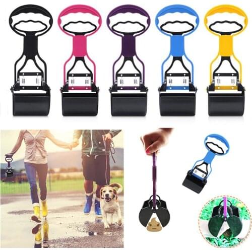 Pet Dog Cat Pooper Scooper Long Handle Jaw Poop Scoop Outdoor Cleaner Waste Pick Up Convenient Animal Waste For Dog Supplies