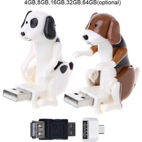 4GB 8GB 16GB 32GB 64GB Universal Humping Dog Micro USB / USB 2.0 U Dsik USB Flash for Laptop Tablet Mobile Phone R1WC Wholesalse