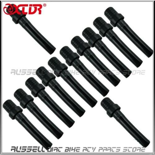Black x12 Gas Cap Racing Fuel Breather Vent Valve Hose FOR YAMAHA SUZUKI HONDA KAWAsaki Dirt Pit Bike ATV