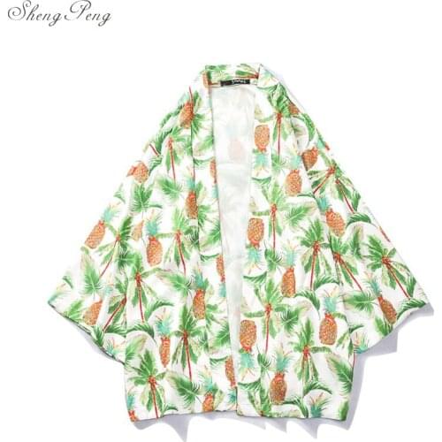 Japanese kimono men cardigan shirt blouse yukata men haori obi clothes samurai clothing male kimono cardigan Q730