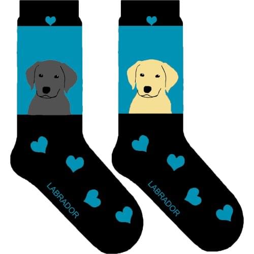 Labrador Retriever dog gift puppy women cotton socks with doggie Labrador Retriever socks for lady lab crew sock 50pair/lot U6-8
