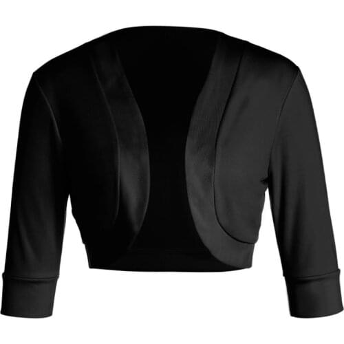 Female Cardigan Coat Solid Color Long Sleeve Short Jacket Crop Tops for Spring Fall Yellow Purple White Black Red