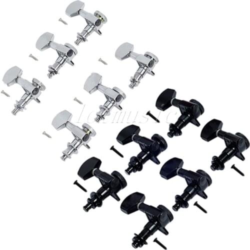 2Set 6R Locking Tuning Pegs Machine Heads Tuners Fits for Fender Guitar Replacement