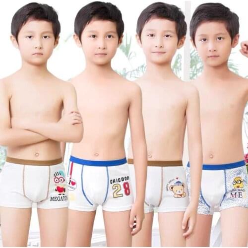 2Pc/lot Baby Girl Boy Underwear Children Cute Cartoon Animal Print Cotton Panties Boxer Briefs Shorts Toddler Kids Panties 1-10Y