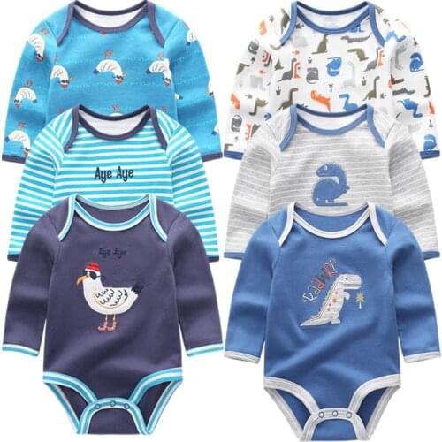 2020 Baby girls clothing Cotton Long Sleeved Baby boy clothes animal baby romper Infantil Baby girls jumpsuit