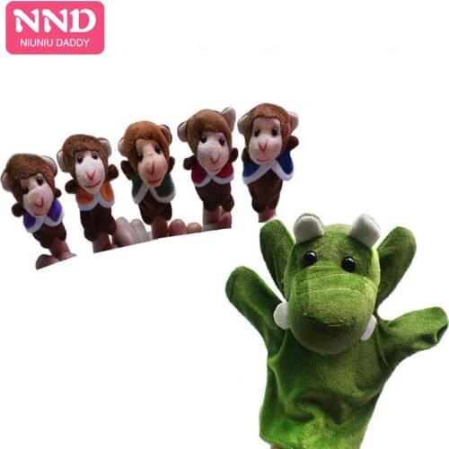 5 Sets wholesale 6pcs/set The nursery rhyme finger puppets: Five Little Monkeys Swing In A Tree