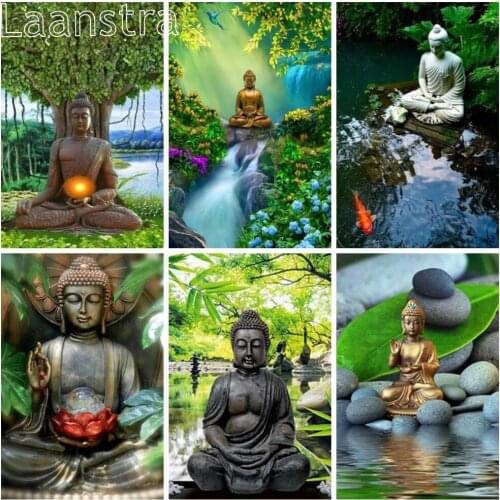 Diamond Painting Religion Pictures of Rhinestones Diy Diamond Embroidery Cross Stitch Buddha Mosaic Craft Kit