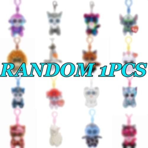 TY Beanie Boos 3" Keychain Toy Unicorn Owl Fox Random Lucky Bag Keyclip Doll Plush Stuffed Animal Collectible Toy Christmas Gift