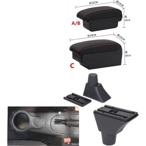 For Citroen C3 Picasso armrest box central Store content box USB C3 Picassoarmrests box