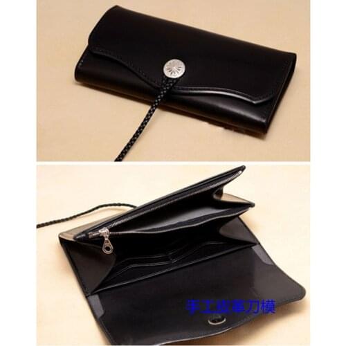 Leather craft tools long wallet card holder die cutting knife mould hand punch tool set deri el aletleri leather template