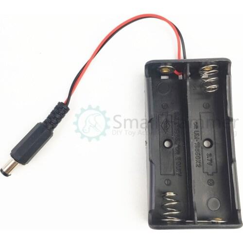 Arduino UNO power supply interface 18650 two-cell battery box with line DC