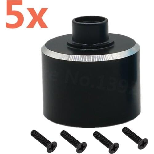 5Pieces CNC RC Cars Differential Gear Box Shell For RC Hobby Model Car 1/18 Wltoys A959 A969 A979 A929 Upgraded Parts