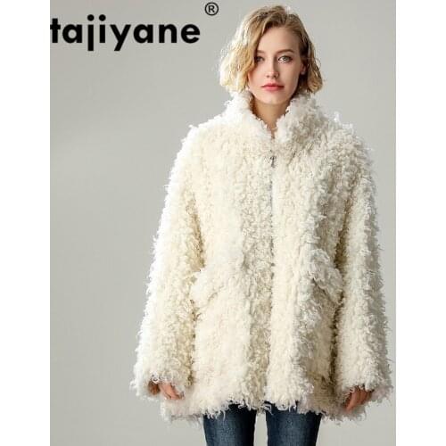 Jacket Wool 100% Real Fur Coat Autumn Winter Coat Women Clothes 2021 Korean Vintage Sheep Shearling Streetwear Tops ZT3920