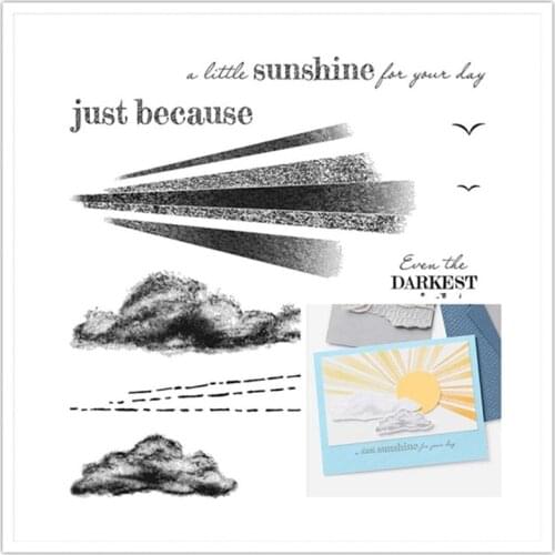 Sunshine Metal Cutting Dies and Stamps Stencil Templates for Diy Scrapbooking Album Paper Card Making Embossing New Arrival 2021