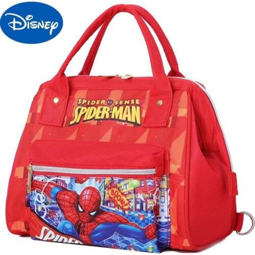 Disney Boy Girl Cute Cartoon Portable Childrens School Bag Spiderman Marvel Car Kindergarten Portable Backpack Dual-use