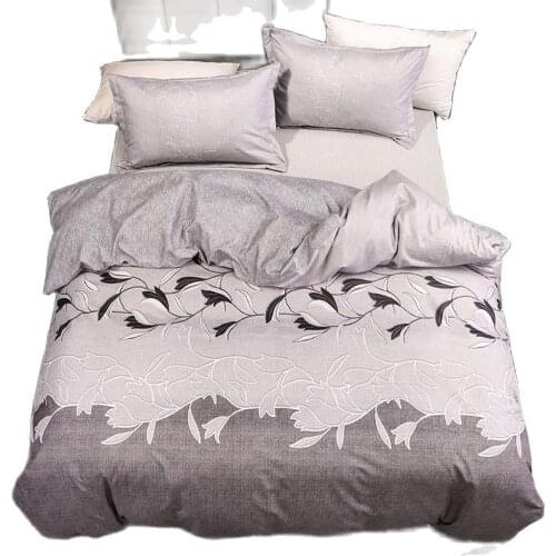 Luxury Bedding Set Simple Pattern Duvet Cover Pillowcases Set For Home