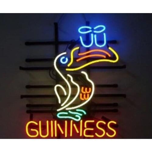 Great Looking Multicolored Guinne NEON SIGN Neon light GLASS Tube Sign Beer Store Display Handcraft anuncio luminoso Iconic Sign