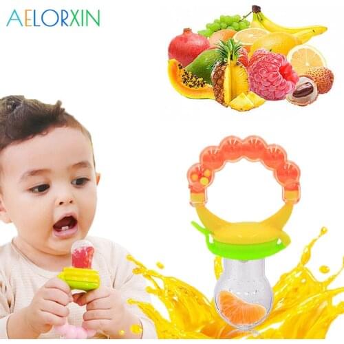 New Silicone Baby Pacifier Infant Nipple Soother Toddler Kids Pacifier Feeder For Fruits Food Nibler Dummy Baby Feeding Pacifier