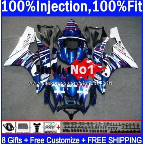 OEM For YAMAHA YZF R 6 YZF 600 YZF-600 7MC.16 YZF R6 06-07 600CC YZF600 YZF-R6 2006 2007 YZFR6 06 07 OEM White Blue Fairings