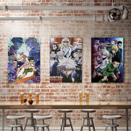 WTQ Full-time Hunter Character Canvas Painting Collection Anime Poster Cartoon Wall Decor Wall Art Picture Decoration Home Decor
