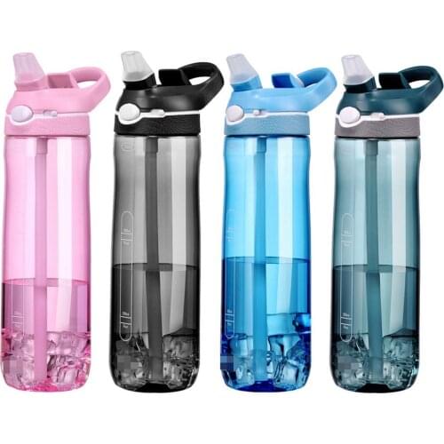 750ml Sports Water Bottle Portable BPA-Free Water Bottles Leak-proof Bicycle Water Cup For Camping Outdoor Tour Gym