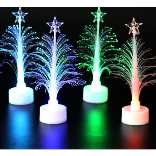 Christmas Tree Color Changing LED Light Lamp Xmas Tree Night Light Ornament Christmas Decoration Home Kids Xmas Gift New Year