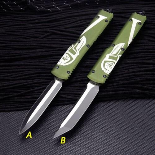 Tactical knife 3 Style Orange black green Aluminum handle Pocket Knife Utility EDC Tools dinner kitchen knife