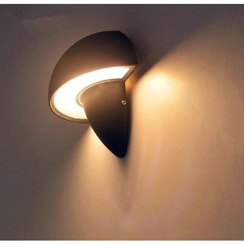 Outdoor 6W LED Wall Mount Light Fixture Waterproof Mushroom Shape Lamp Yard Gate