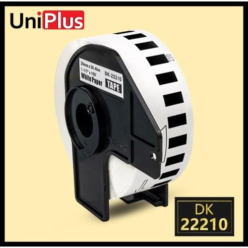 UniPlus DK-2210 Label Roll 29mm*30.48m Paper Tape Sticker DK 22210 for Brother Label Printer QL700 QL-1050N QL1100 QL-500 650TD