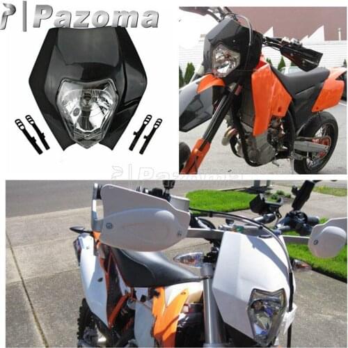 PAZOMA Motorcycle 4 color Dirtbike Motocross Off Road Universal Headlights Enduro For XR WR CR RMZ DR DRZ KLX KXF CRF
