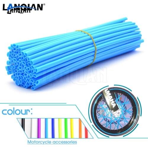For Yamaha 72pcs Universal Motorcycle Wheel spoke skins XT 225 250 600 TW 200 WR 250X SUPER tenere es XT1200ZE SUPER TENERE