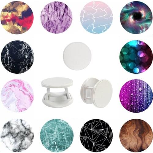 Universal Marble Hot Phone Holder Round попсокет Stone Pattern Grip Finger Ring Pocket Socket Expanding Socket Phone Stand