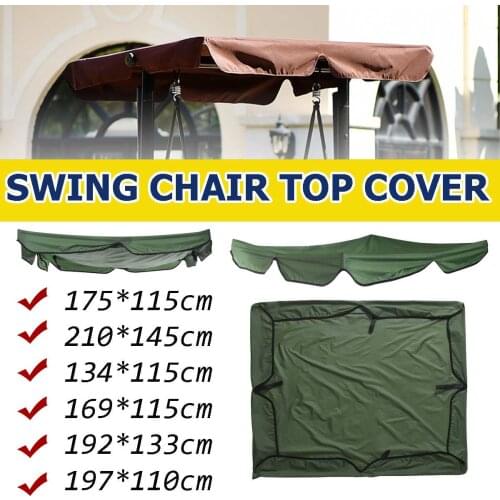 Anti-UV Waterproof Swing Chair Top Cover Canopy Replacement for Garden Courtyard Outdoor Hammock Canopy Swing Chair Awning