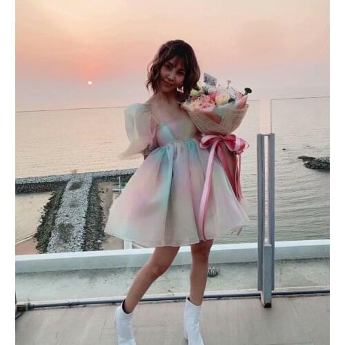 Yenkye Colored Summer Dresses